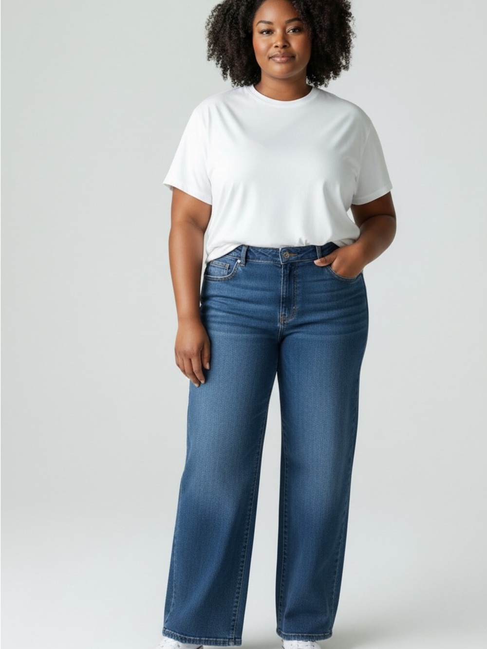Talbot Women’s Size 14P  Relaxed Barrel Jeans Blue Stretch Denim Pants